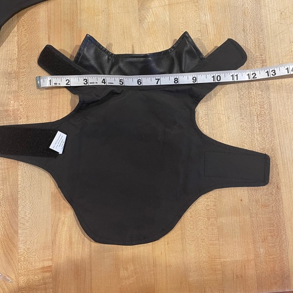 New Dog pleather biker vest with patch. - Picture 5 of 6